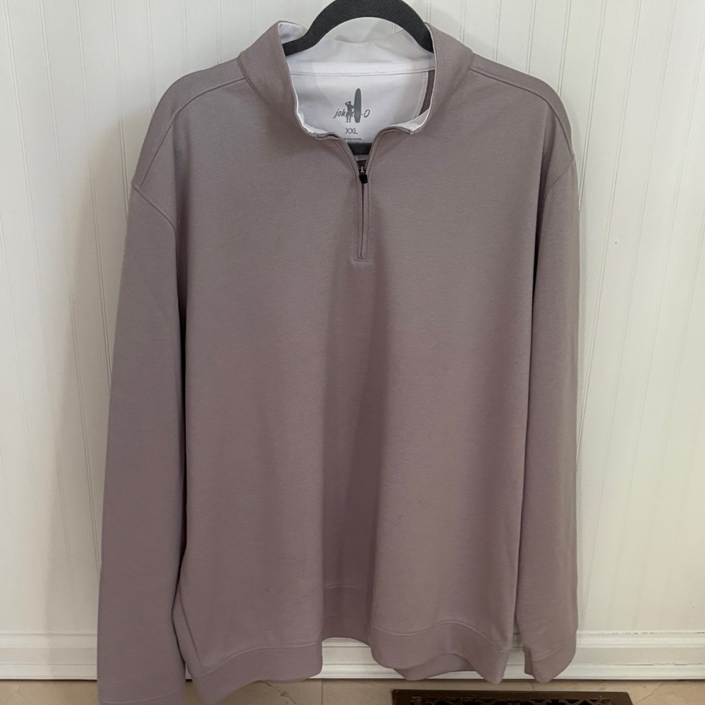 Men's Johnnie-O Performance Gray Half-Zip